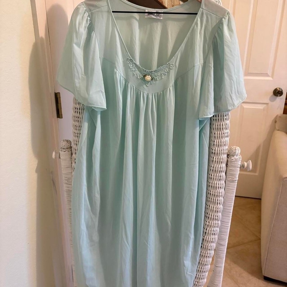 Vanity Fair Baby Blue Size L Nightgown
